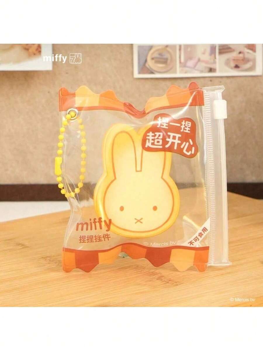 Officially Licensed Miffy Adorable Charm – A Super Cute Cartoon Birthday Gift For Kids, Perfect As A Delicate Keychain Or Bag Accessory. - Sandwich Cookie Squeezable Pendant - View 1