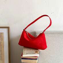 Nuevo bolso de mujer de estilo retro hecho de gamuza de terciopelo con estampado de leopardo, elegante bolso cuadrado pequeño que se puede usar como bolso de hombro y bandolera versátil, práctico bolso portátil de uso diario con alta adaptabilidad, adecuado para cualquier atuendo casual y de moda, ideal para salidas urbanas, transporte ligero y ocasiones sociales casuales en la vida diaria. - Rojo - Ver 8