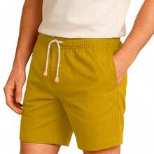 Set Of 3 Premium Linen Shorts For Men - Luxury Beachwear - 棕色 - 查看 6