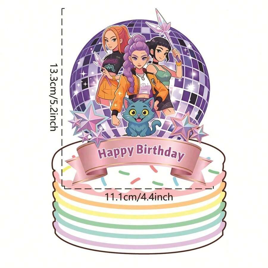 DOBBLE 1 chiếc phụ kiện trang trí bánh kem hình Biệt đội săn phù thủy cao cấp, quà tặng độc quyền dành cho người sưu tầm thiệp chúc mừng sinh nhật, quà tặng cho người hâm mộ. - Nhiều màu - Xem 1