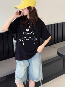 Tween Girls T-Shirts - Black - View 1