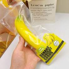 1个软绵绵的熟香蕉玩具，怀旧柔软质感，慢回弹减压挤压玩具，桌面解压小玩意儿 - 彩色 - 查看 7