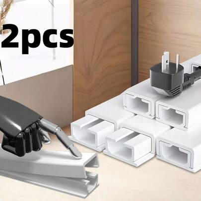 Bộ 2/3/4 dây cáp tổ chức, giấu dây cáp gắn tường, vỏ bọc cáp chất lượng cao, dụng cụ quản lý cáp, phù hợp cho TV và các thiết bị khác.