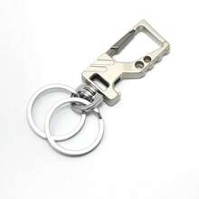 Hebilla de metal multifuncional para cinturón de hombre, llavero con abridor de botellas, accesorio de anillo de llave anti-pérdida, Precio diario: USD 1,71- - A - Ver 10