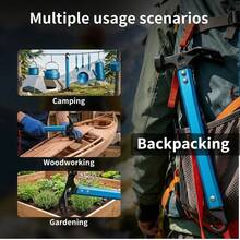 REDCAMP Ultralight 3-In-1 Metal Camping Mallet, Heavy Duty Tent Stake Hammer & Puller For Outdoor Hiking Backpacking, Blue, 1 PCS - Blue-1 PCS - 查看 5