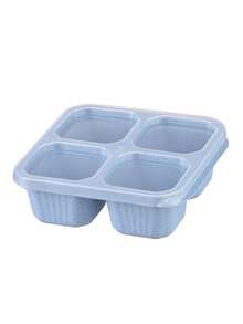 Hộp cơm bento 4 ngăn có nắp, hộp đựng thức ăn trưa chia ngăn có thể tái sử dụng, tiện lợi cho việc chuẩn bị bữa ăn, đi học và du lịch. - Nhiều màu - Xem 14