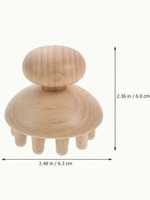 2pcs Wooden Mushroom Massager, Manual Wooden Massage Tool, Bi-Directional Control, Suitable For Muscles On Back, Thighs, Calves, Home Use Massager - Multicolor - View 6