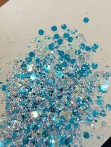 1/3 Box New Nail Art Sequins, Cat Eye, Butterfly Glitter Decorations, Super Shiny Nail Accessories, Handmade DIY Nail Materials, Exquisite Versatile Glitter Sequin Combo, Suitable For Nail Salons - Multicolor - View 6