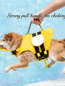 New Swimming Suit, & High Buoyancy For Small/Medium Pets, Outdoor Pool Use - Yellow - View 6