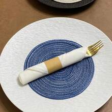 500pcs Kraft Paper Napkin Rings, Self-Adhesive Cutlery Holders, Suitable For Restaurants, Home Gatherings, Outdoor, Weddings And Holidays - Kraft - View 4
