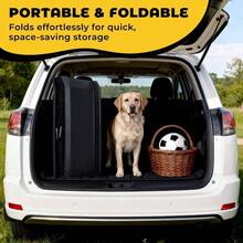 Folding Lightweight Black Plastic Portable Dog Pet Ramp With Anti - Slip Textured Surface. - Black - View 7