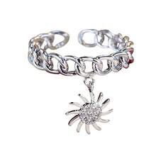 1Pc Vintage Elegant Sun-Themed Adjustable Ring For Women, Wedding Engagement Ring Jewelry, Suitable For Festivals And Music Festivals, A Beautiful Ring Gift For A Loved One - Gold - View 5