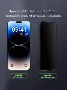 6pcs Tempered Glass Screen Protector, Compatible With IPhone And Other Models. The Core Of This Screen Protector Is To Provide A Clear Viewing Window And Solid Surface Protection For The Screen. Its High-Hardness Glass Structure Can Effectively Resist Light Scratches In Daily Use, Preventing Damage To The Film Surface From Contact With Miscellaneous Items. It Is Made Of High-Definition, High-Transparency Material With High Light Transmittance. - Black - View 3
