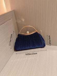Fashion Handbag Evening Clutch Bag For Formal Dress - Navy Blue - View 7