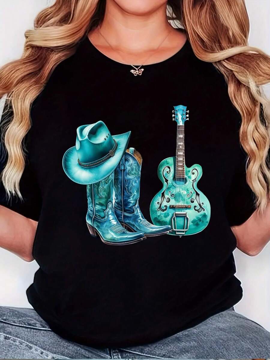 Women T-Shirts - Black - View 1