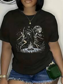 Women T-Shirts - Black - View 1