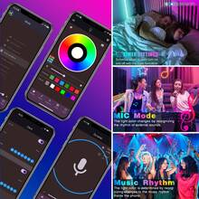 100FT RGB LED Strip Lights For Bedroom Home Decor, TV Backlight LED Lights With 44 Key Remote Control And APP Control, Timing, Music Sync Color Changing Strip Lights For Room, Living Room, Holiday Decor, Kitchen Decor - Nhiều màu - Xem 6