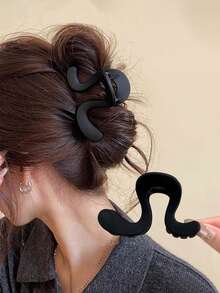2pcs/Set Chic & Stylish Large Hair Clips, High Ponytail Fixation Clips, Loose Bun Clips, Slouchy Wave Clips, INS Style Hair Accessories, Ideal Gift For Friends Or Holidays, Claw Clips, Hair Slide, Hairpin - Multicolor - View 20