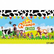 Custom Green Grass Farm Barn Animal Tractor Photo Background Vinyl La Granja De Zenon Photo Studio Kids 1st Birthday Backdrop - Loại I - Xem 11