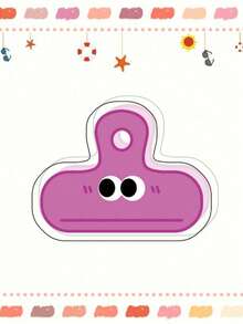 5pcs Random Color Cartoon Style Cute Pattern Acrylic Clips, Minimalist Transparent Style Notebook Clips. Cartoon Expression Label Clips, Creative And Fun Planner Clips. Suitable For Office, Classroom Supplies, Teens And Adults, Home Office, Education, Classroom Writing, Daily Use, Holiday Stationery Gifts, Classroom Supplies, Student Supplies, Valentine's Day Gifts, Stationery, Back To School Gifts. - Multiple Styles - View 4