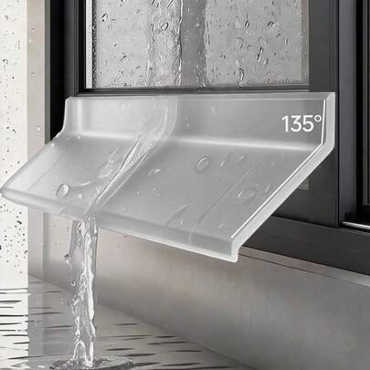 Transparent Waterproof Sealing Strip, Self-Adhesive Door/Window Weatherstrip, Balcony Waterproof Baffle, Car Window Waterproof Baffle