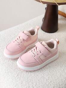 1 Pair Kids Shoes, Boys/Girls Spring/Autumn New Breathable Anti-Slip Running Sneakers - Pink - View 2