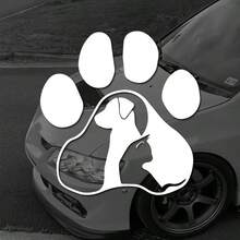 1张狗狗和猫咪汽车贴纸，用这些可爱的汽车贴纸表达你对动物的爱，防水防晒乙烯基材质，适用于汽车、卡车、墙壁、笔记本电脑、窗户和摩托车。 - 狗狗與貓咪 - 查看 15