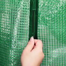 Mini Walk-In Greenhouse With PE Cover, 4-Shelf Indoor Outdoor Plant Gardening Green House For Garden Backyard, 56" X 29" X 77", Green - Default - View 7