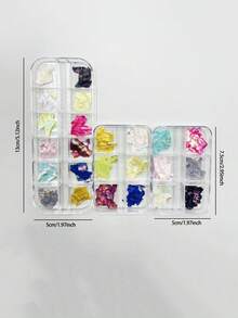 Escamas de concha de abulón, pegatinas de uñas de concha de abulón ultrafinas, pasadores para el cabello, broches, materiales para hacer joyas, fragmentos de concha para manicura - Multicolor - Ver 6