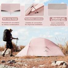 Naturehike Cloudup Base Ultra-Light Hiking Tent, Portable Outdoor Camping Backpack Tent - Multicolor - View 2