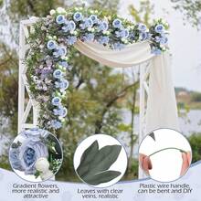 1 bó hoa mẫu đơn nhân tạo, trang trí đám cưới, DIY, hoa đeo cổ tay, trang trí hoa cài đầu, trang trí cửa, nhà, nhà hàng, phòng ngủ, trang trí bình hoa, trang trí tiệc, quà tặng Valentine và năm mới, quà tặng Valentine, quà tặng tốt nghiệp - Màu xanh lam - Xem 7