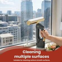 SUPERLEX Window Vacuum Cleaner, Brush Head, And Scraper, Window Cleaner, Multifunctional Handheld Shower Window Glass Vacuum Cleaner For Spraying, Washing, And Scrubbing, Scraper, Window Scraper, Portable Vacuum Cleaner, Easy To Carry, Tiles, Car Windshield, Mirror, Bathroom, Cleaning Supplies, Cleaning Tools, Kitchen, Bathroom, Home, Household Items - UK Plug(220-240V) - View 6