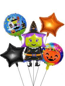 Kit 5Pcs Halloween  Balloons  Costume Balloons For Halloween - Witch Balloons - View 1