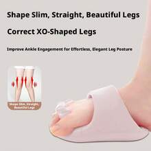 Corrector de juanete, corrige los dedos de los pies doblados hacia adentro, dispositivo de entrenamiento del arco del pie, separador de dedos para mujeres - Rosa Pálido - Ver 4