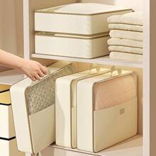 Household Four Piece Storage Bag, Household Bed Sheet, Duvet Cover, Bedsheet Storage Application, Travel Clothing Storage Bag, Dust-Proof Storage Bag. Suitable For Household Use, Travel, Moving, Etc - Multicolor - View 9