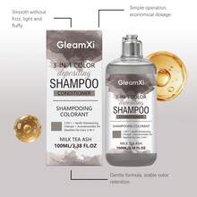 3-In-1 Hair Dye Shampoo, 1pc Color Depositing Shampoo And Conditioner, Gentle Cleansing And Shiny Hair Care Daily Use Product - Shampoo - View 9
