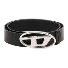 DIESEL B 1Dr Logo Plaque Buckled Belt Black - màu đen - Xem 5
