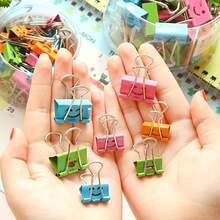 20 kẹp giấy rời, 32mm, thiết kế hình mặt cười, chất liệu kim loại, thích hợp để sắp xếp tài liệu tại nhà và văn phòng, kẹp tài liệu thủ công vui nhộn. - Bộ - Xem 3