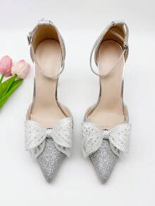 2pcs New Elegant Multi-Color Butterfly & Leaf Rhinestone Detachable Shoe Clips - Perfect For Weddings, Bridal Parties, And High Heels - Multicolor - View 10