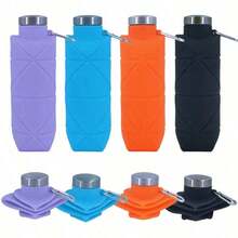 Reusable & Portable Collapsible Water Bottle/Cup (With Leak-Proof Valve) Silicone Foldable Travel Bottle.Upgraded Design: An Ideal Choice For Fitness, Camping, Hiking, Travel, And Various Sports - Lightweight And Durable(Dark Gray) - 藍色 - 查看 8
