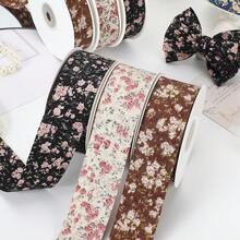 双面花纹缎带，DIY发饰，领结，鲜花礼品包装，服装装饰缎带 - 花卉系列 - 查看 4