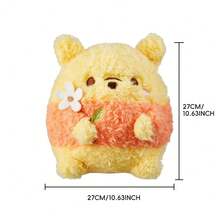 Miniso 名创优品迪士尼Ufufy花卉系列毛绒公仔，大号，甜蜂蜜香味，可爱卡通小熊维尼毛绒玩具，家居卧室沙发装饰抱枕，生日节日礼物 - 黃色 - 查看 11