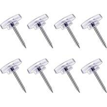 120 Count Push Pins - Thumb Tacks Wall Hangings, Cork Board, Plastic Flat Pins - 1 - View 1
