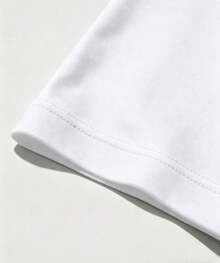 Men's Crew Neck T-Shirt With A Stylish Print, Perfect For Everyday Wear, Outings, Casual Occasions, Travel, And Family Gatherings. Men's Casual Short-Sleeve T-Shirt, Ideal For Vacations. | Minimalist Print With Palm Tree And Sun Design | Exquisite Design | Summer Essentials | Multifunctional And Stylish - 白色 - 查看 9