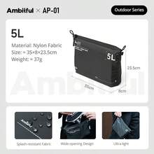 Ambitful AP01 防水可折叠大容量收纳袋，超轻耐用，多隔层设计 - 查看 12