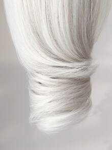Extensiones de cabello sintético resistente al calor con diseño de pinza, de 10 pulgadas de largo y ondulado, de colores variados, adecuado para fiestas y uso diario de mujeres - Blanco - Ver 9