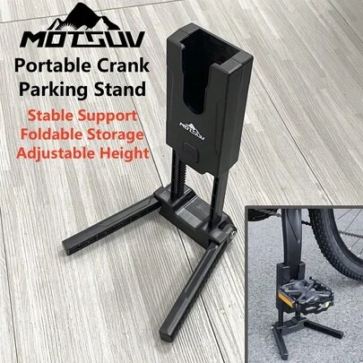 Soporte plegable portátil para bicicleta MOTSUV, soporte de una sola pata, soporte temporal plegable para transportar bicicleta
