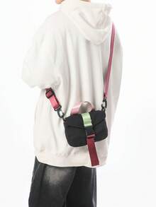 1 Stück unisex Mini wasserresistente Klapptasche, tragbare Schulter-/Umhängetasche für Arbeit, Schule, Einkaufen, Reisen, geeignet als Geschenk zum Vatertag - Verschiedenfarbig - Übersicht 14