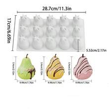 Cetakan Silikon Mousse Puding Desain Raspberry 6 Lubang yang Dapat Digunakan Kembali, Cetakan Cokelat Dessert Buah 3D, Alat Dekorasi Kue DIY, Loyang Panggang, Alat Model DIY untuk Membuat Model Buah yang Memuaskan, Cocok untuk Penggemar DIY, Cetakan Mousse Apel, Persik, dan Bunga - MultiWarna - View 24
