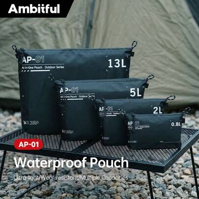  Túi đựng đồ chống thấm nước Ambitful AP01, có thể gập lại, xách tay, dung tích lớn, siêu nhẹ, chống mài mòn, nhiều ngăn chứa.